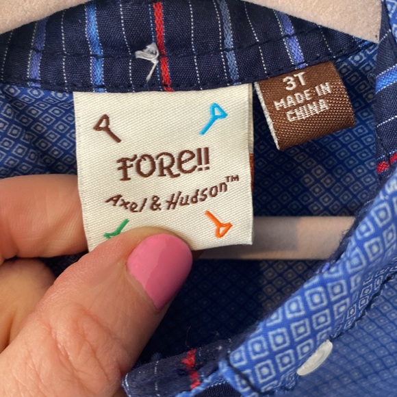 Fore!! Axel & Hudson cotton button down - Picture 2 of 4